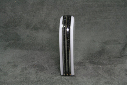 White with Black Metalflake SHIFT KNOB For Your Hot Rod, Rat Rod, Sports Car, Fast Car, Slow Car,