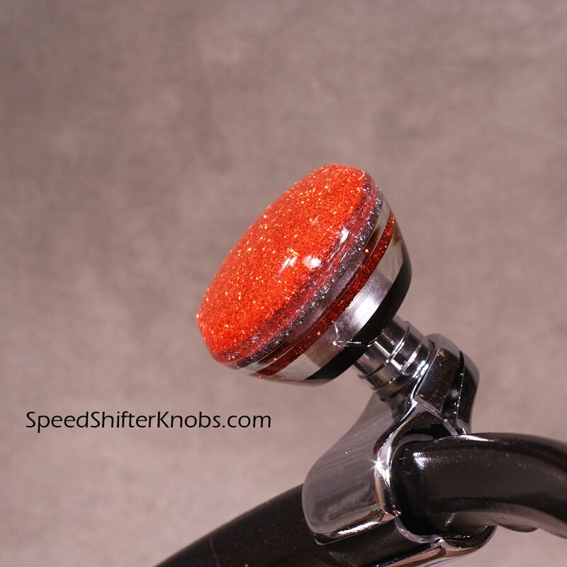 BRODY KNOB, Spinner Knob, Necker Knob, Handmade in Any Color Metalflake