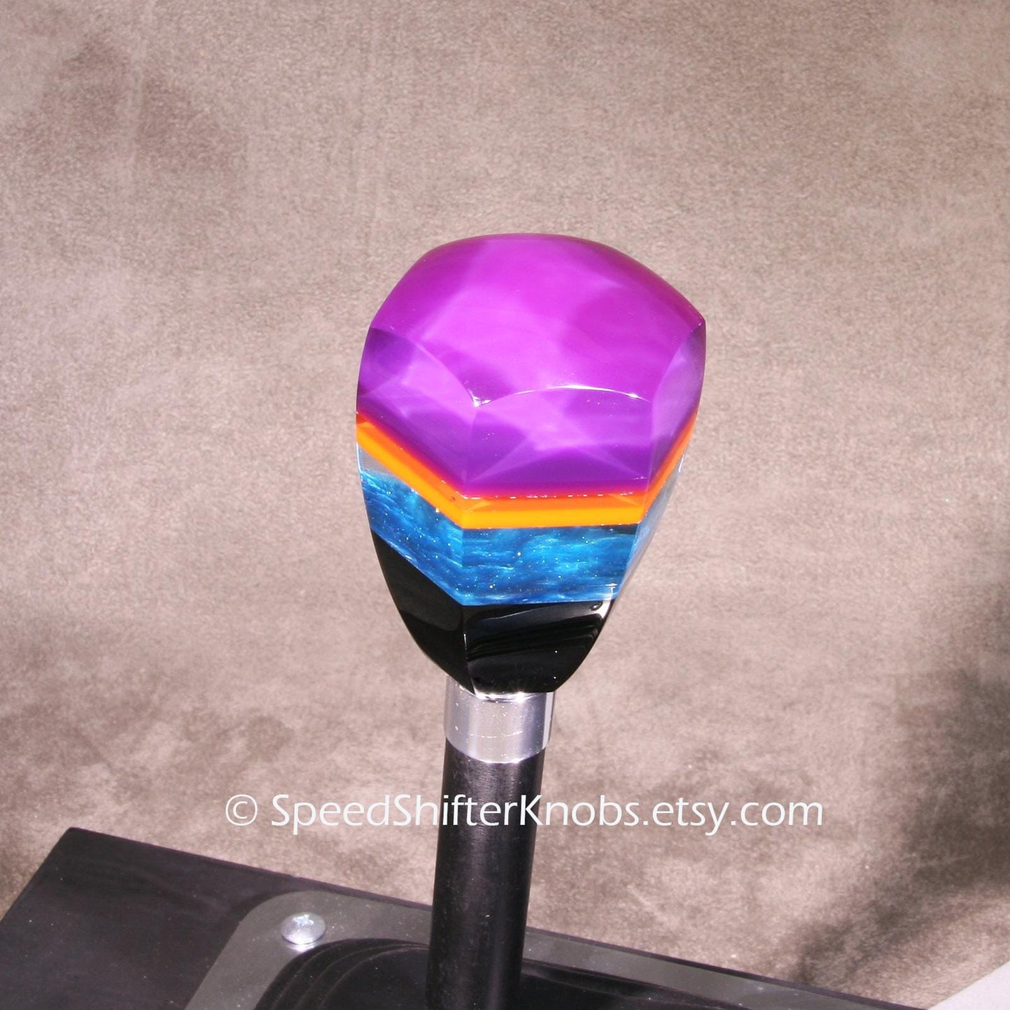 Stacked colors SHIFT KNOB Metallic, Metal Flake, For your Hot Rod, Rat Rod, Cool Ride, Sports Car, Fast Car