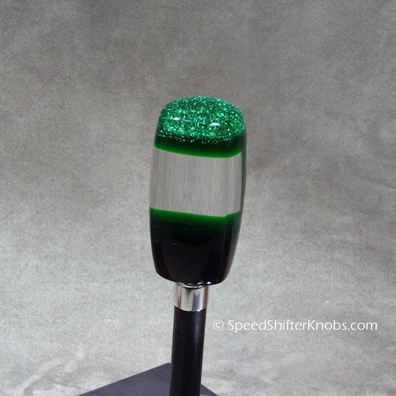Green, SHIFT KNOB  Metallic, Metal Flake, For your Hot Rod, Rat Rod, Cool Ride, Sports Car, Fast Car