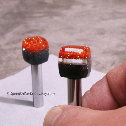 Customizable Car Metalflake DOOR LOCK Knobs (set of 2) - Old School Car - Any Color, Made to Order