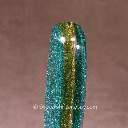 Mint Green and Gold, SHIFT KNOB  Metallic, Metal Flake, For your Hot Rod, Rat Rod, Cool Ride, Sports Car, Fast Car