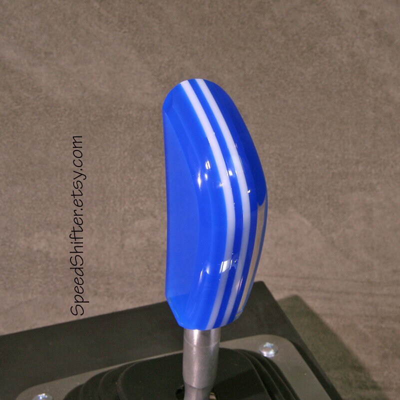 Cyan Blue Acrylic Shift Knob: Hot Rod, Rat Rod, Sports Car