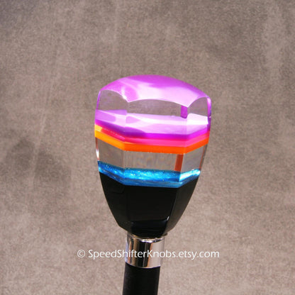 Stacked colors SHIFT KNOB Metallic, Metal Flake, For your Hot Rod, Rat Rod, Cool Ride, Sports Car, Fast Car