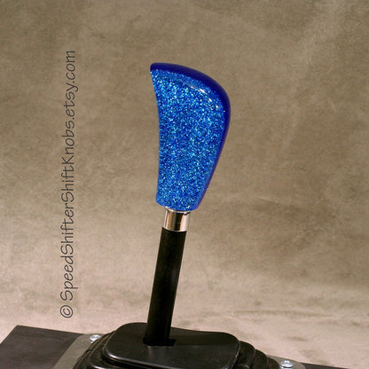 BLUE on Blue KNOB, Shift Knob, For your Hot Rod, Rat Rod, Cool Ride, Sports Car - Specific Thread Mount or Universal Fit.