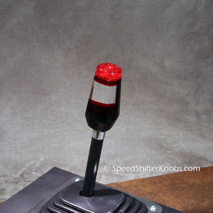 Red SHIFT KNOB, Metallic, Metal Flake, For your Hot Rod, Rat Rod, Cool Ride, Sports Car, Fast Car