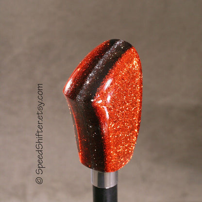 ORANGE METALFLAKE Shift Knob, Specific Thread or Universal Fit.  For your Hot Rod, Rat Rod, Cool Ride, Sports Car, Fast C