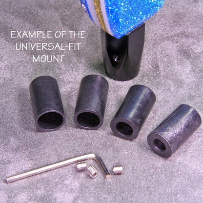 Blue, Silver, Smokey SHIFT KNOB, Can Be Universal Fit.  With layers of clear.  For your Hot Rod, Rat Rod, Cool Ride, Sports Car, Fast Car