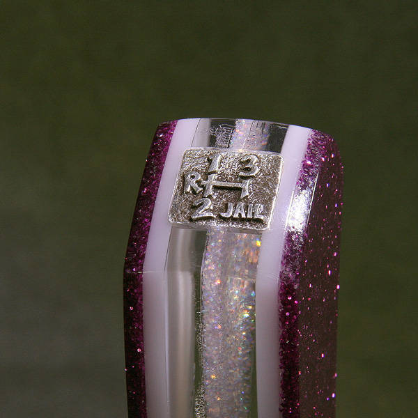 Metallic Purple SHIFT KNOB For Your Hot Rod or Rat Rod, Metal Flake, Acrylic, Custom Classic Car