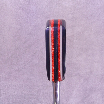 Metal Flake Orange and Smoke Gray SHIFT KNOB, Universal Fit, for your Hot Rod, Rat Rod, Cool Ride, Sports Car, Fast Car, Slow Car