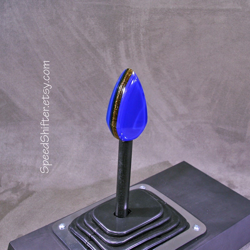 Blue, Amber and Gold, SHIFT KNOB, For your Hot Rod, Rat Rod, Cool Ride, Sports Car, Fast Car